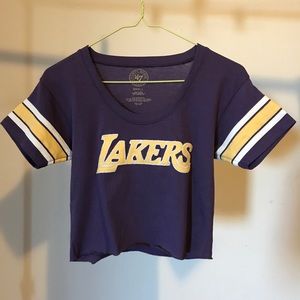Customized cropped Laker’s tee